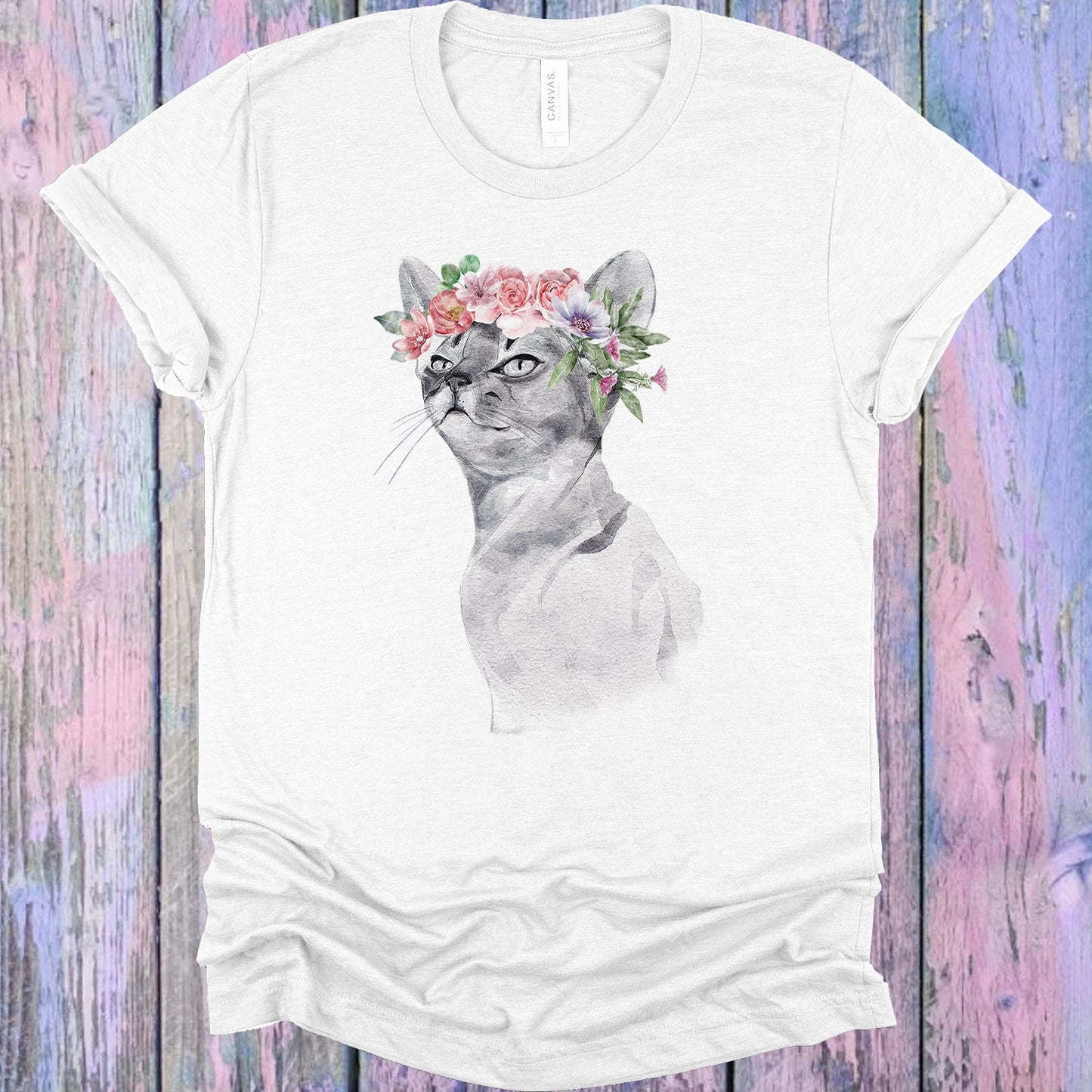 Floral Cat Graphic Tee