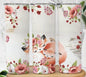 Floral Fox 20 oz Skinny Tumbler