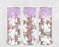 Floral Ghosts 20 oz Skinny Tumbler