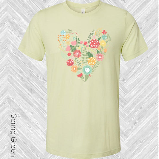 Floral Heart Graphic Tee