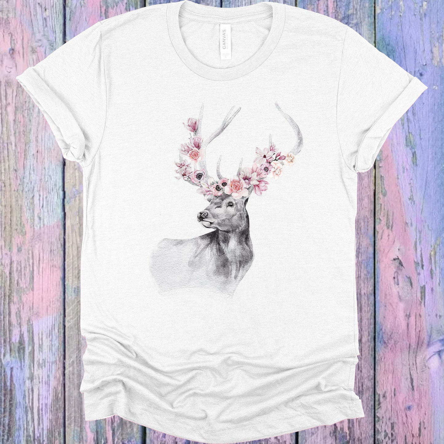 Floral Stag Graphic Tee