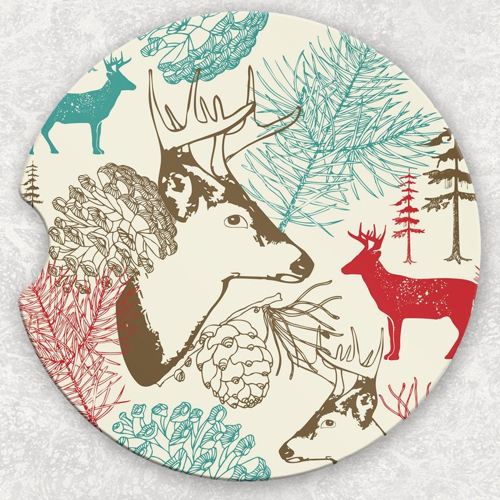 Car Coaster Set - Forest