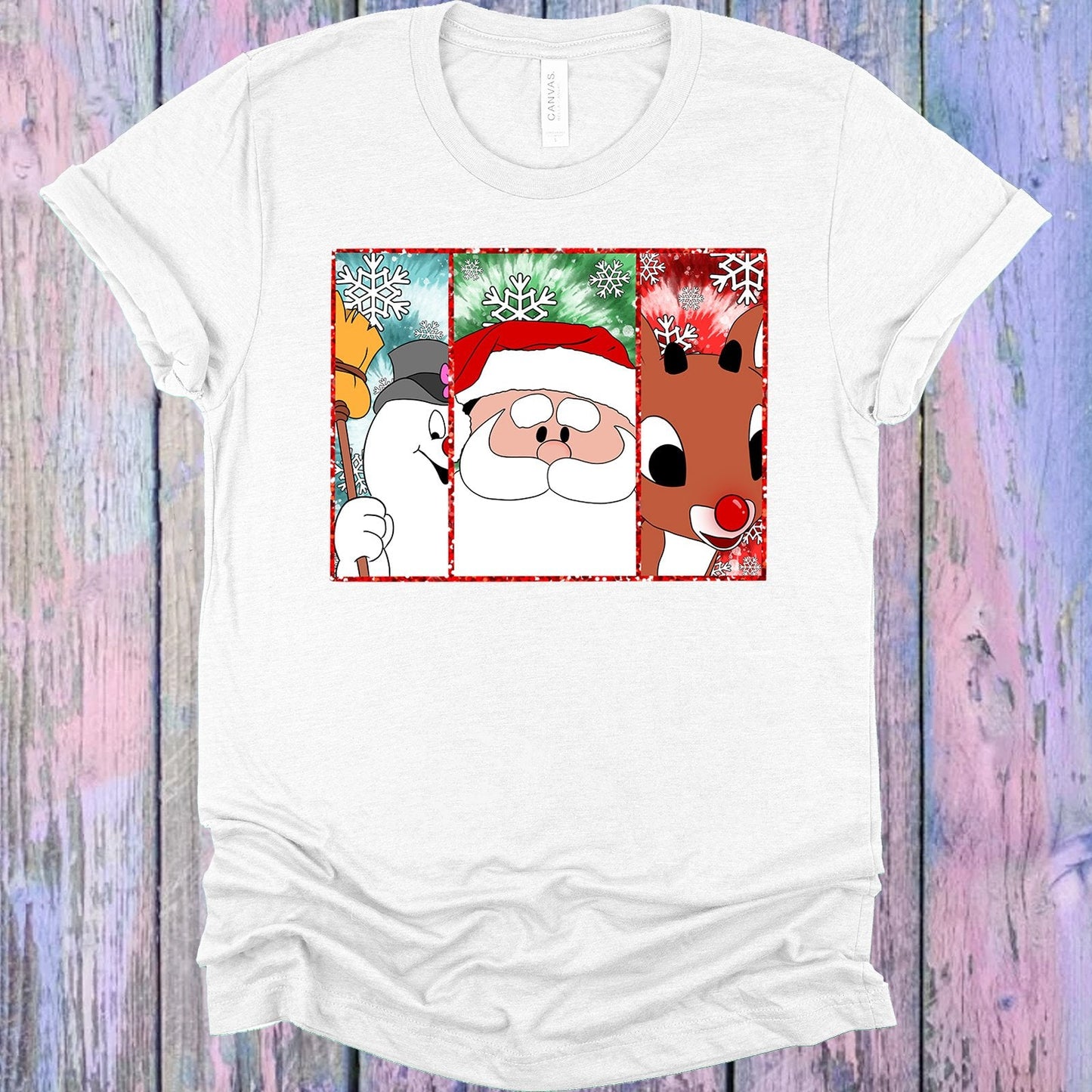 Frosty Santa and Rudolph Graphic Tee