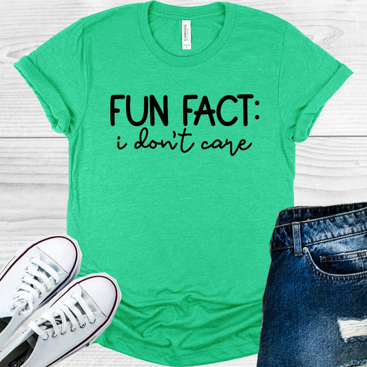 Fun Fact I Don't Care Graphic Tee