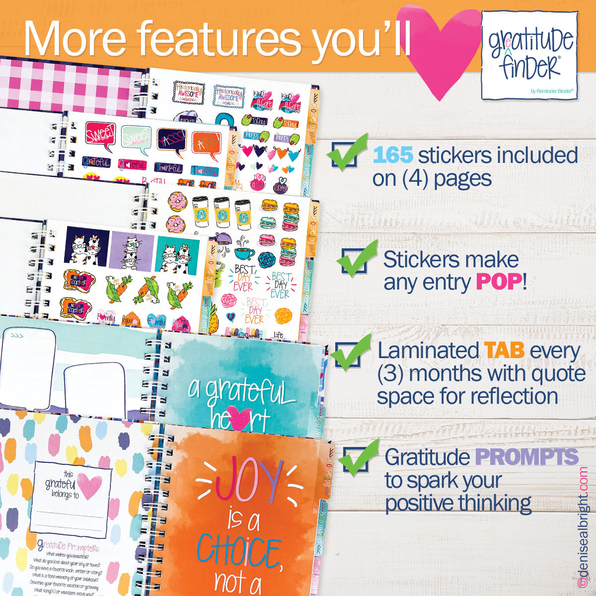 Bundle of THREE Gratitude Finder® Journals
