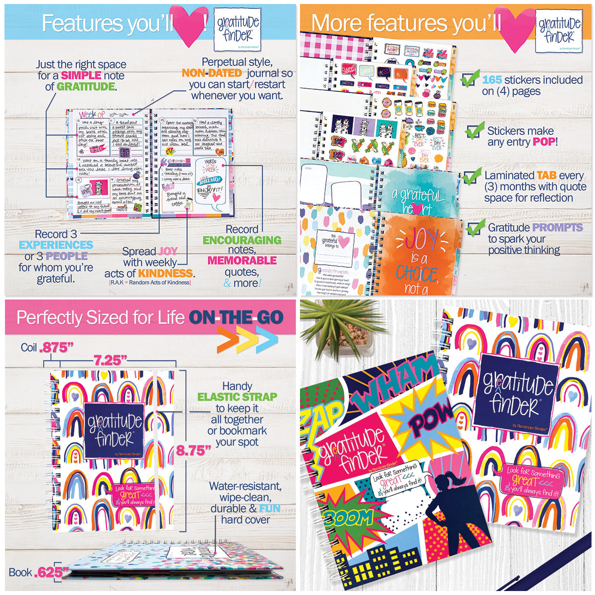 Happy Habits Bundle for Kids | Chore Chart, Gratitude Journal & Stickers + BONUS App Membership
