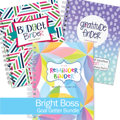 NEW! Dream Gift Bundle | 2027-28 Reminder Binder® Planner, Gratitude Journal & Budget Binder