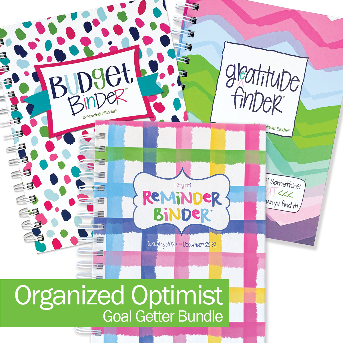 NEW! Dream Gift Bundle | 2027-28 Reminder Binder® Planner, Gratitude Journal & Budget Binder