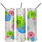 Gerbera Daisy 20 oz Skinny Tumbler
