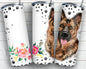 German Shepherd 20 oz Skinny Tumbler