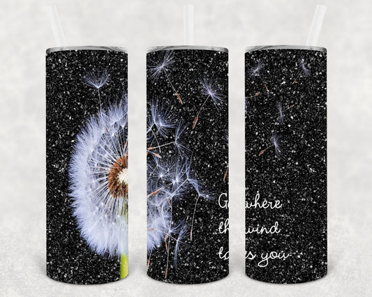 Go Where the Wind Takes You 20 oz Skinny Tumbler