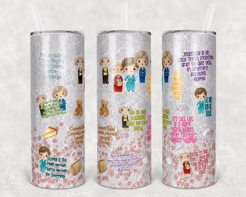 Golden Girls 20 oz Skinny Tumbler