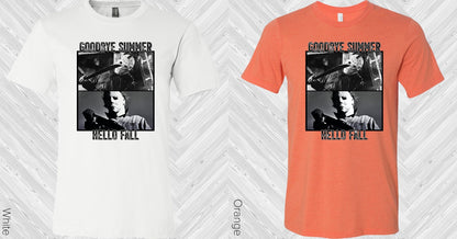 Goodbye Summer Hello Fall Graphic Tee