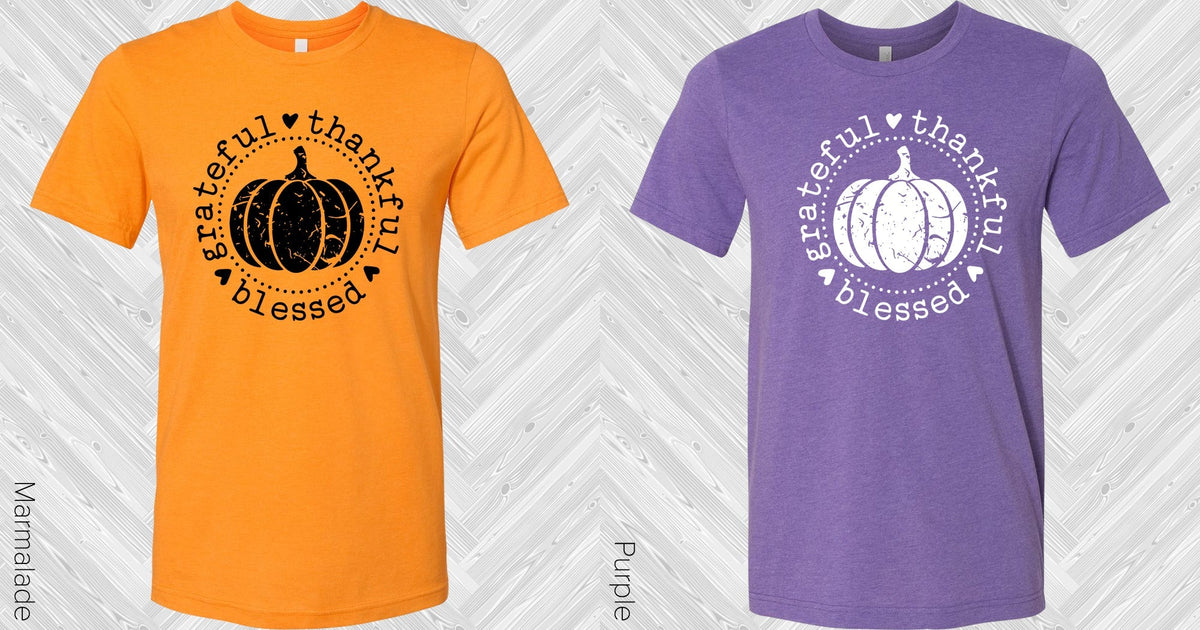 Grateful Thankful Blessed Graphic Tee