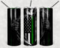 Green Line 20 oz Skinny Tumbler