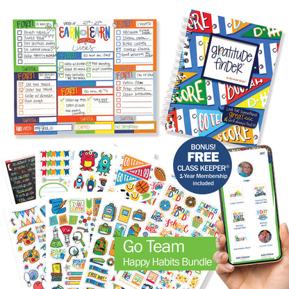 NEW! Happy Habits Bundle for Kids | Chore Chart, Gratitude Journal & Stickers + BONUS App Membership