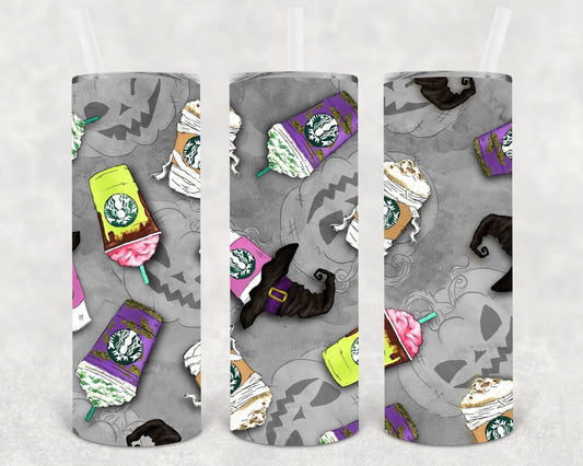 Halloween Coffee 20 oz Skinny Tumbler