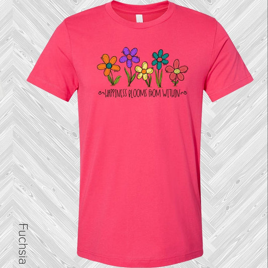 Happiness Blooms From Within Graphic Tee