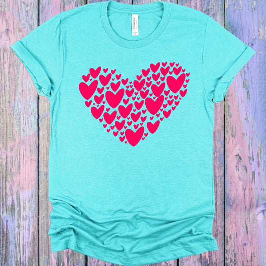 Pink Hearts Graphic Tee