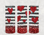Hearts and Stripes 20 oz Skinny Tumbler