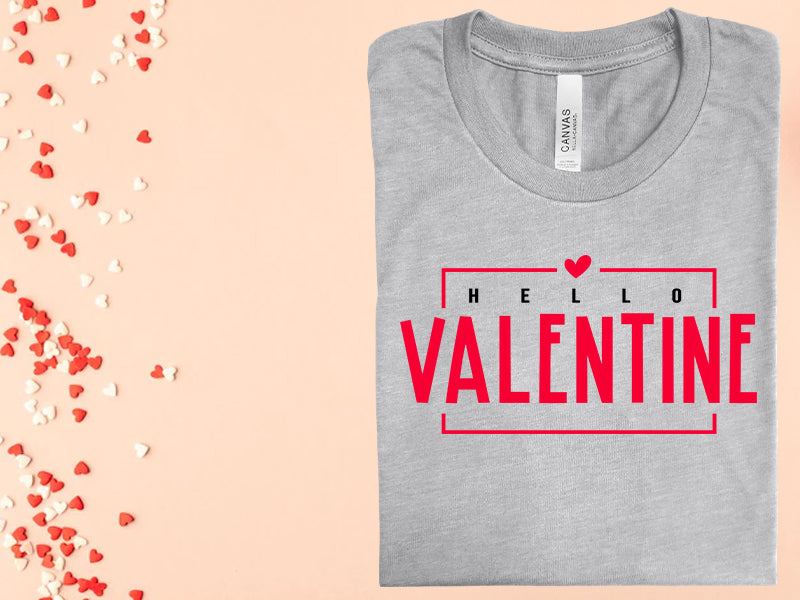 Hello Valentine Graphic Tee