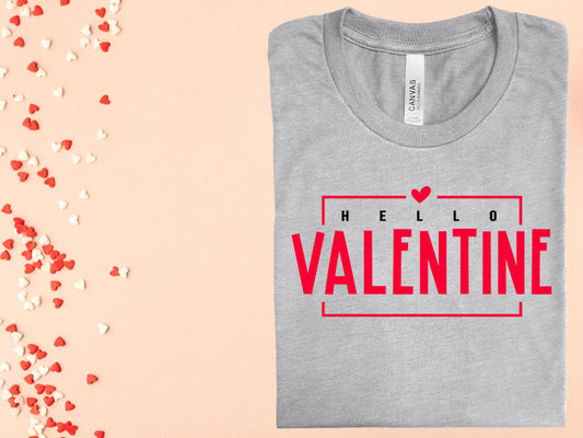 Hello Valentine Graphic Tee