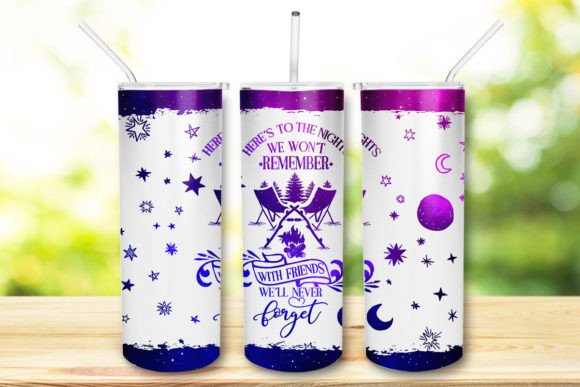 Here's to the Nights We Won't Remember 20 oz Skinny Tumbler