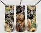 Highland Cow 20 oz Skinny Tumbler