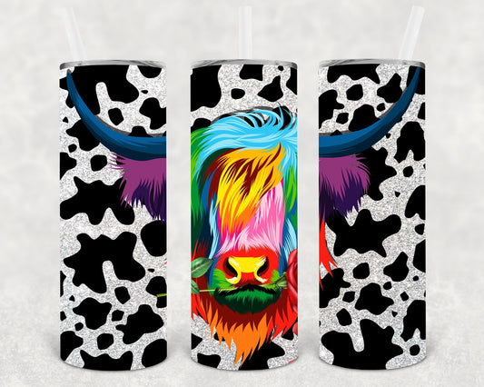 Highland Cow 20 oz Skinny Tumbler