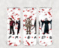 Horror Movie Friends 20 oz Skinny Tumbler