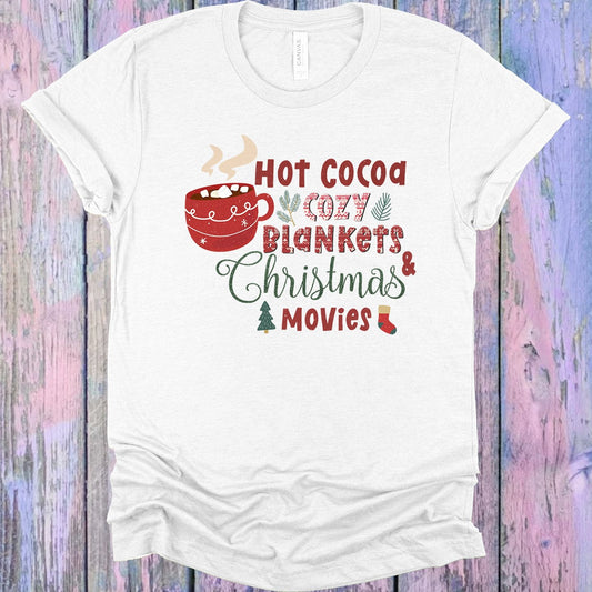 Hot Cocoa Cozy Blankets & Christmas Movies Graphic Tee