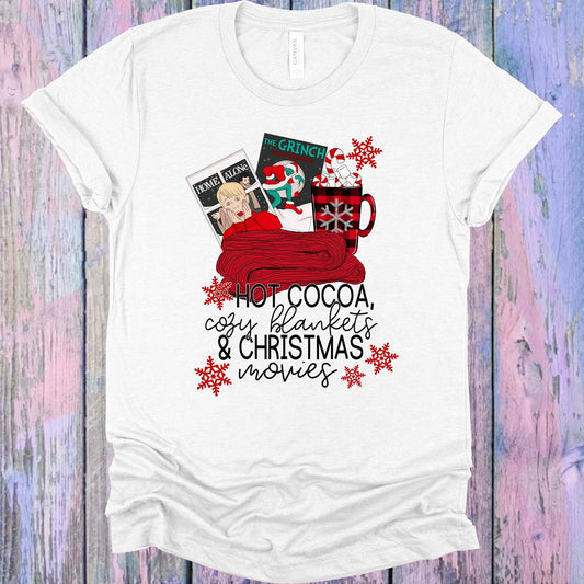 Hot Cocoa Cozy Blankets & Christmas Movies Graphic Tee