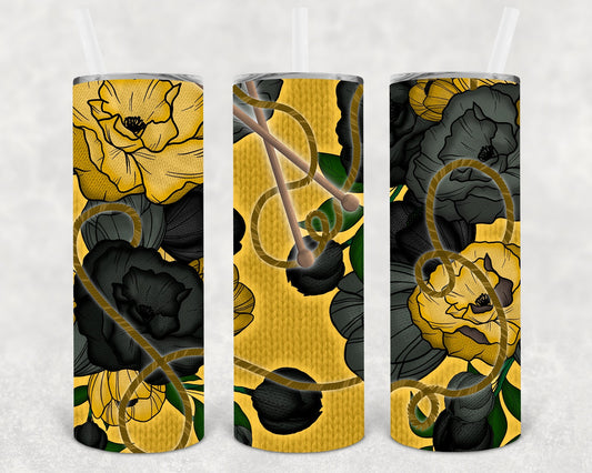 Hufflepuff Sweater 20 oz Skinny Tumbler