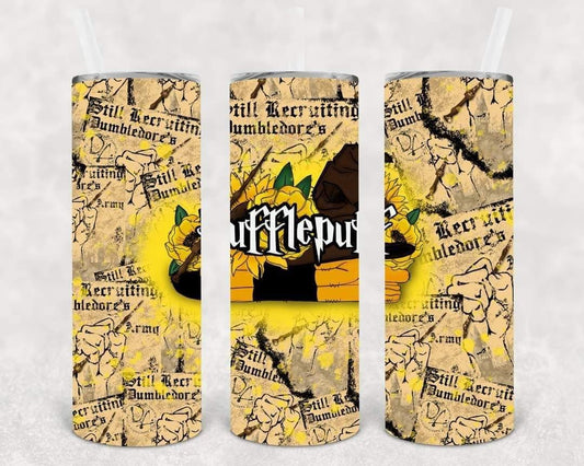 Hufflepuff 20 oz Skinny Tumbler