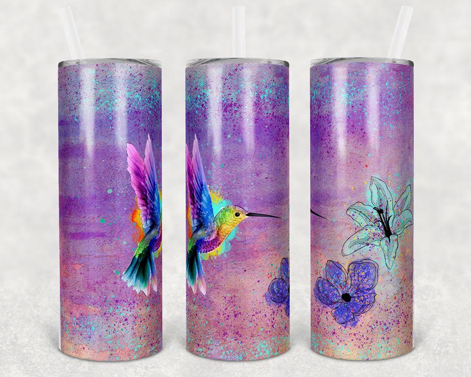Hummingbird 20 oz Skinny Tumbler