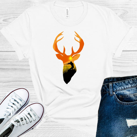 Hunting Deer Head Graphic Tee