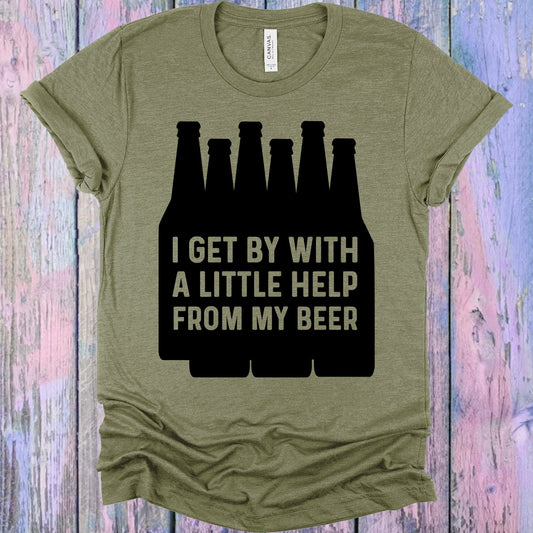 I Get By with a Little Help from My Beer Graphic Tee
