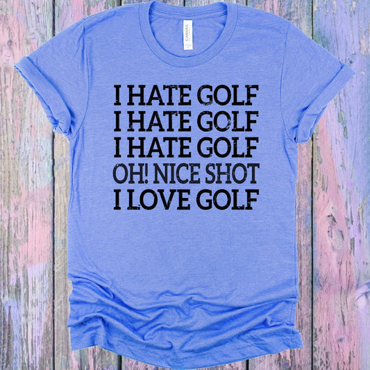 I Hate Golf Graphic Tee