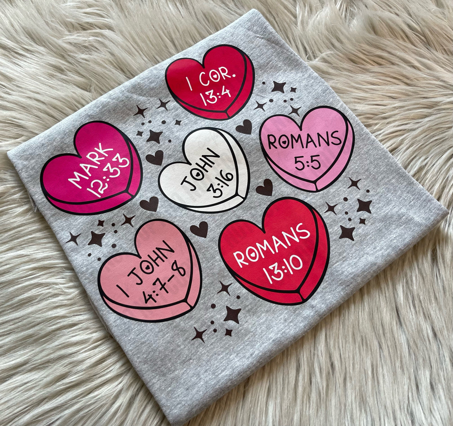 Bible Verse Vday Hearts - Toddler/Youth WS