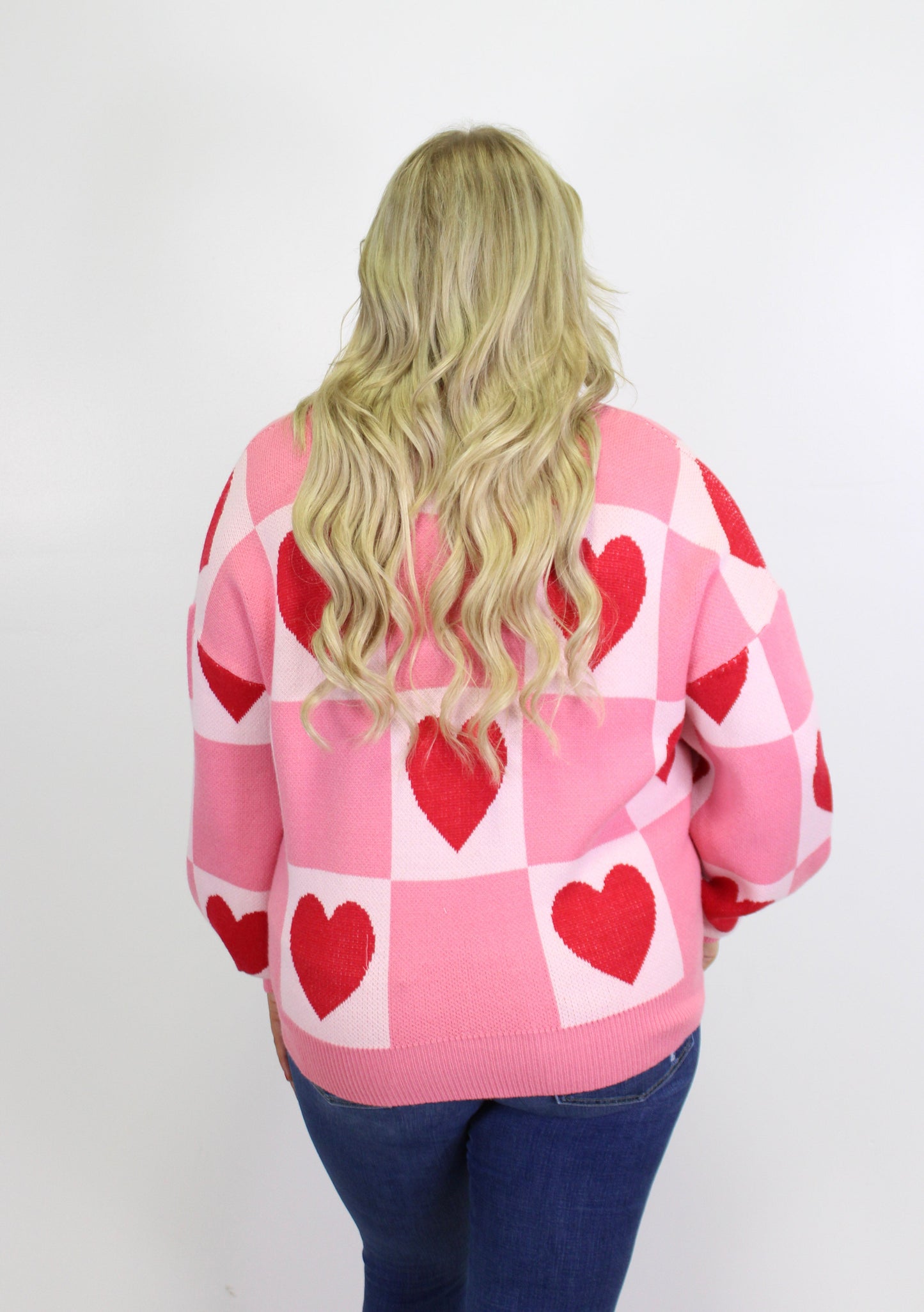 Plus Size Heart Sweater LT