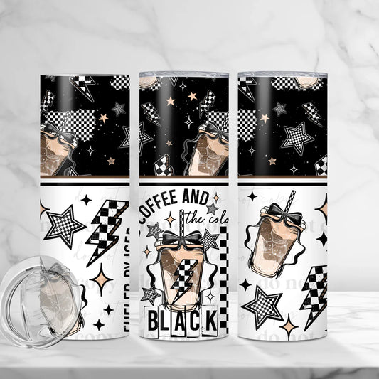 Fueled by Iced Coffee 20 oz Skinny Tumbler