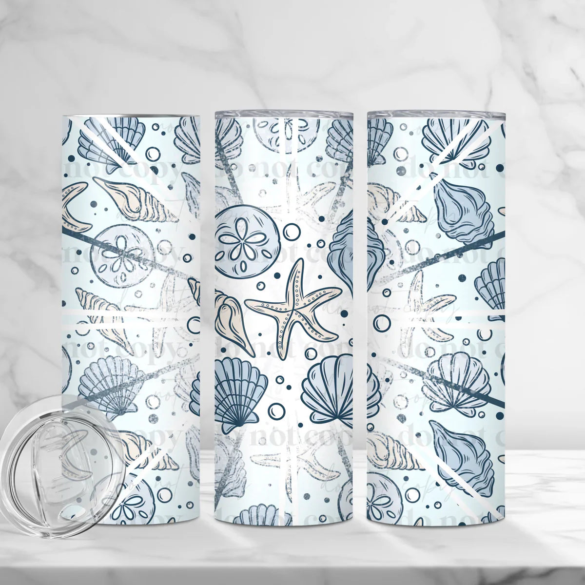 Shells 20 oz Skinny Tumbler