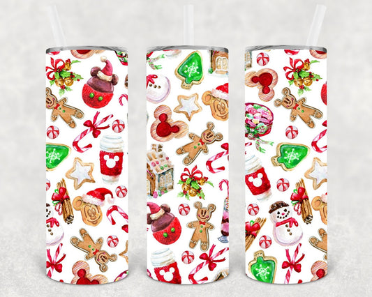 I'm Here for the Snacks 20 oz Skinny Tumbler