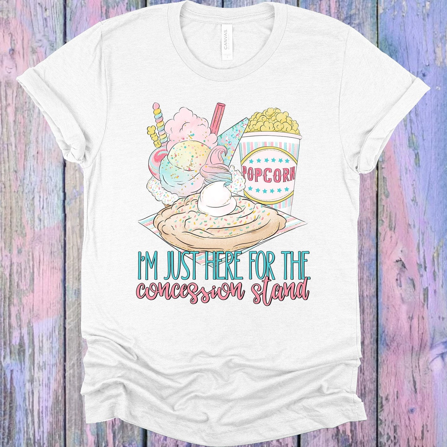 I'm Just Here for the Concession Stand Graphic Tee