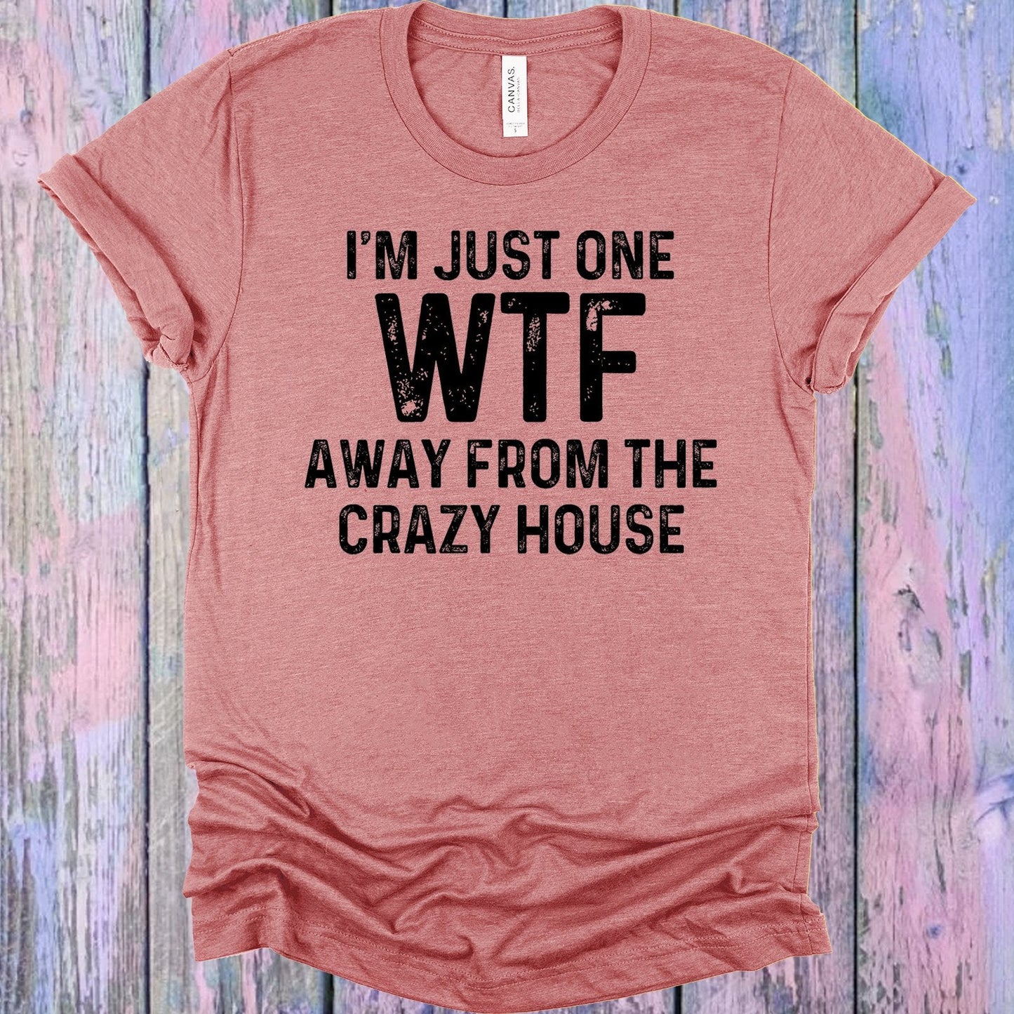 I'm Just One WTF Away from the Crazy House Graphic Tee