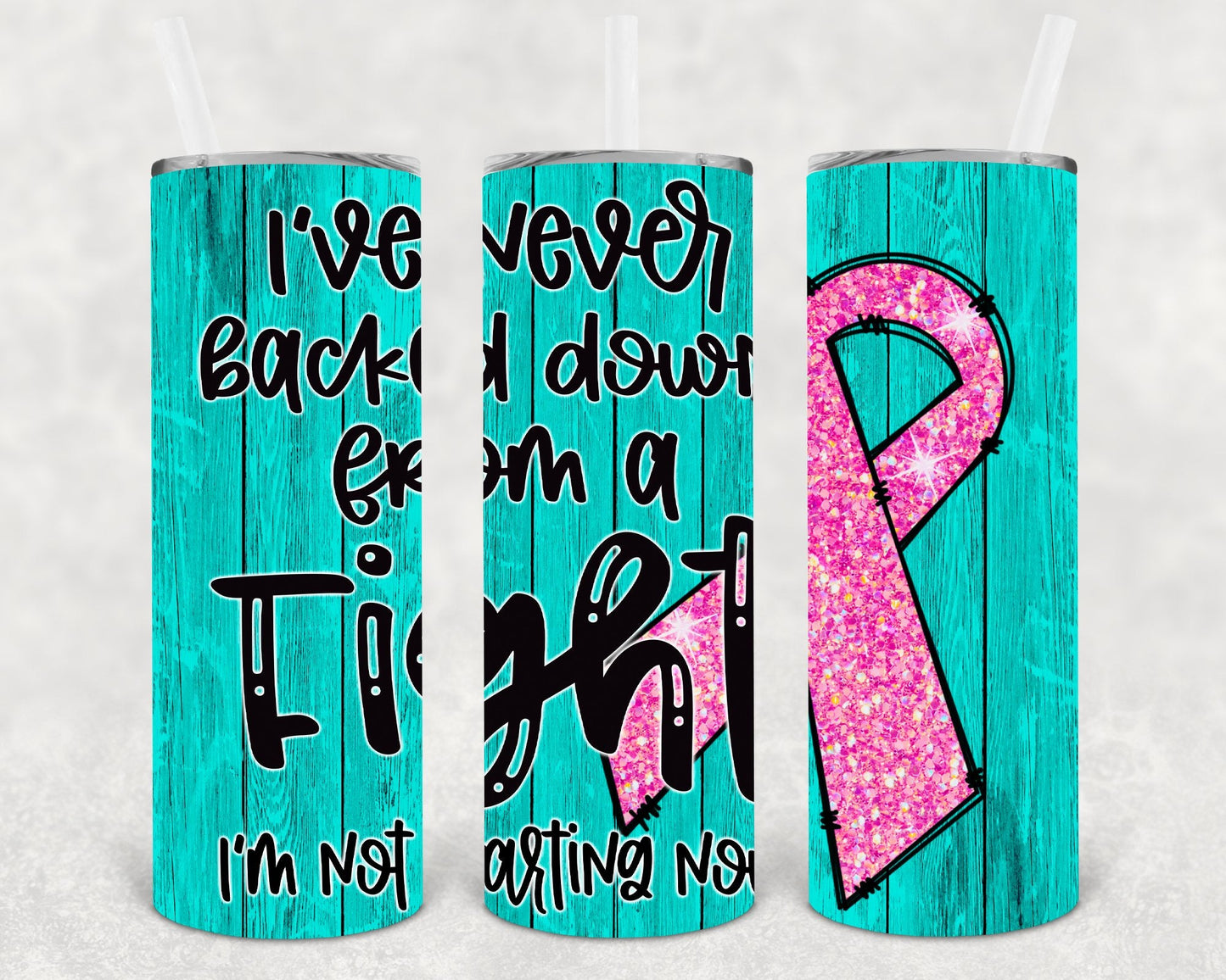 I've Never Backed Down From a Fight I'm Not Starting Now 20 oz Skinny Tumbler