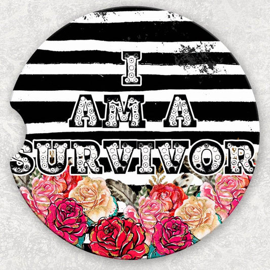 Car Coaster Set - I am a Survivor