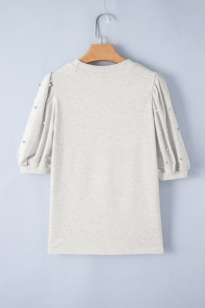 Pearl Sleeve Blouse LT