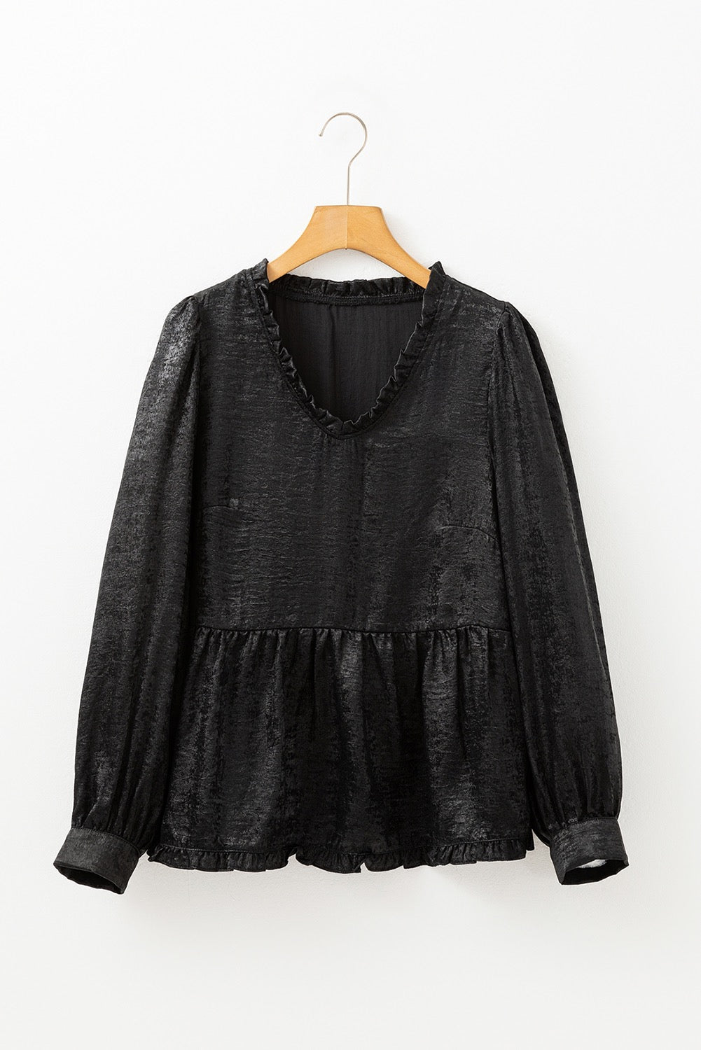 Black Metallic Blouse January.