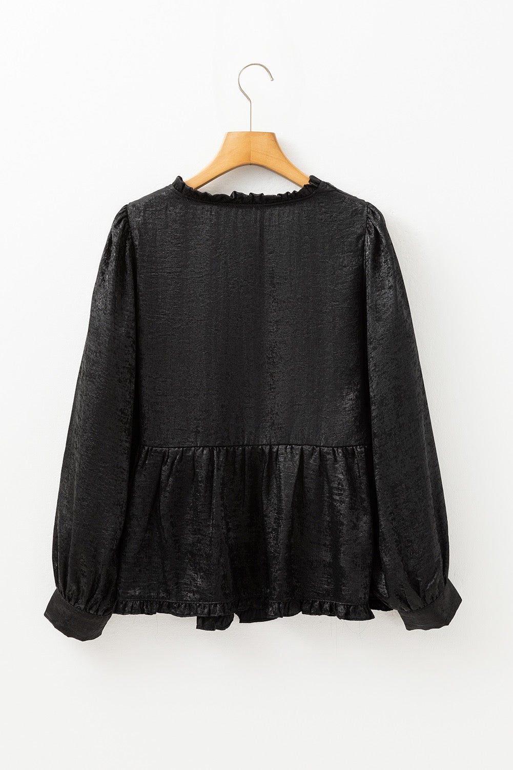 Black Metallic Blouse January.